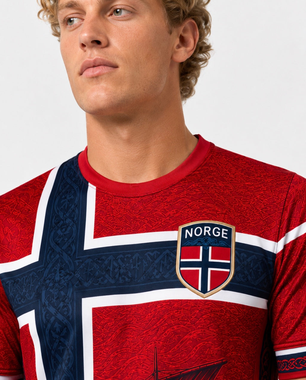 Norge Vikingtrøya – Rød Supportertrøye