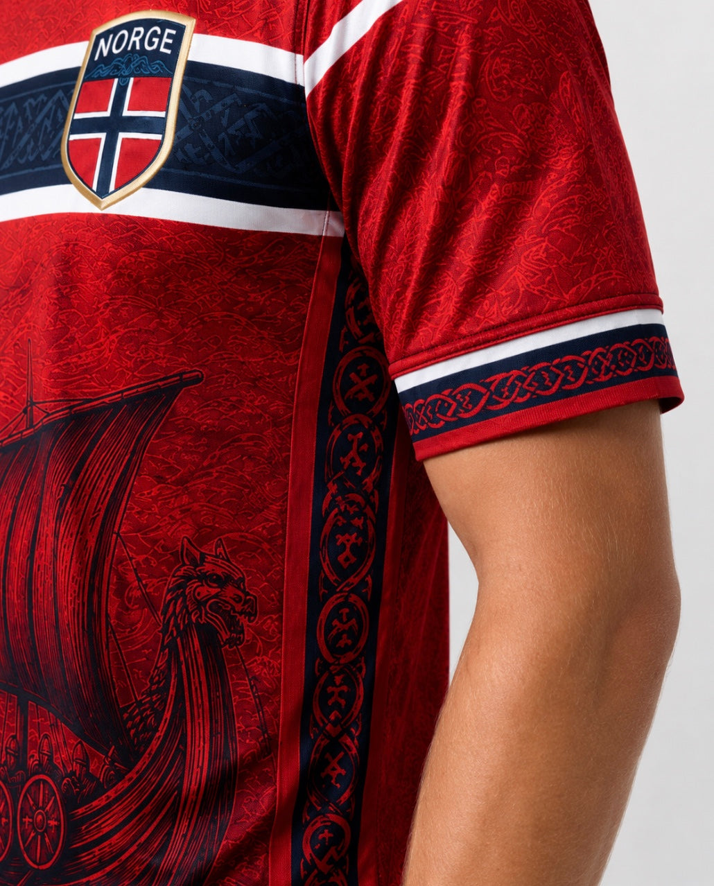 Norge Vikingtrøya – Rød Supportertrøye